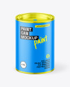 Matte Paint Can Mockup