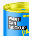 Matte Paint Can Mockup