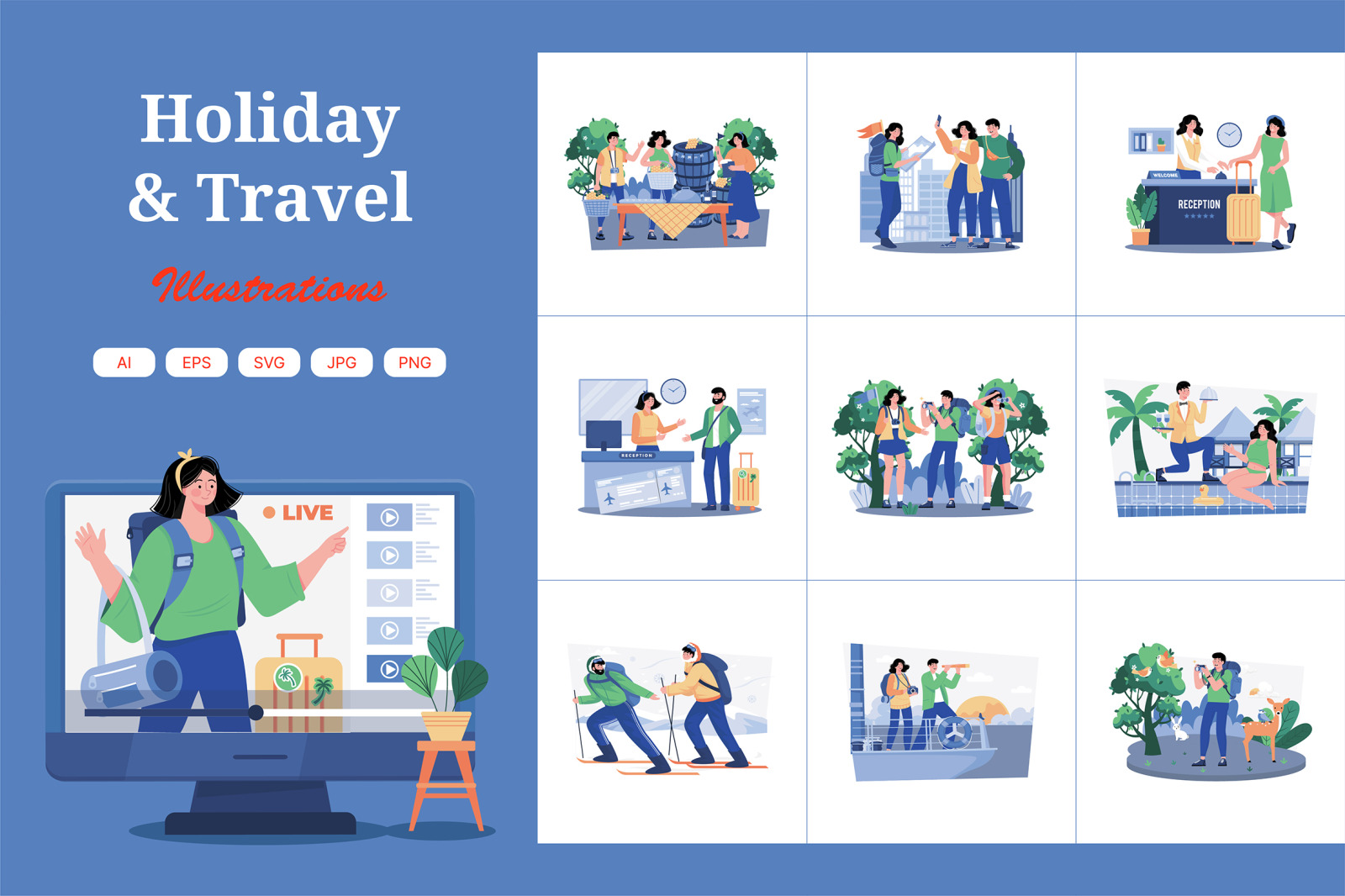 M728_Holiday & Travel Illustration_Part 01 M728_Holiday & Travel Illustration_Part 01