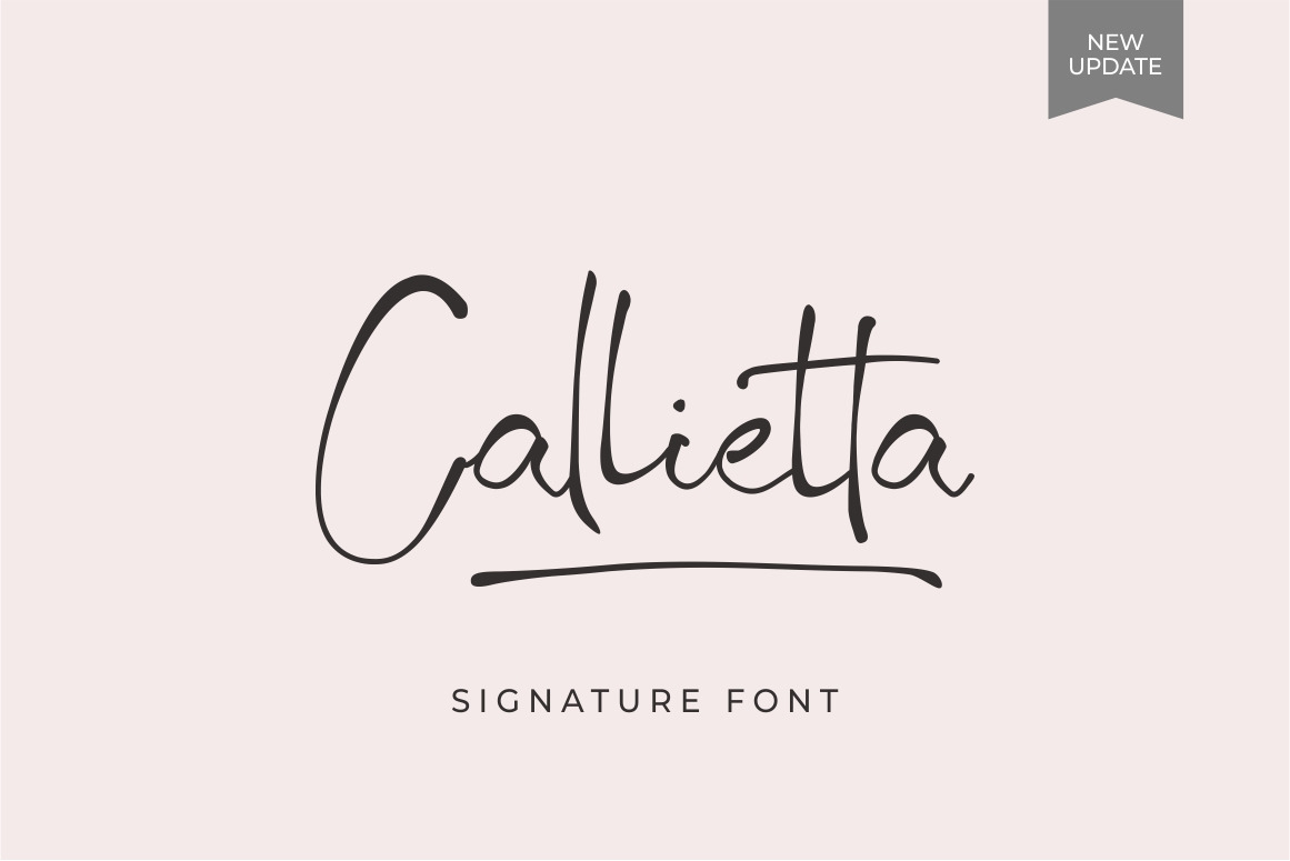 Callietta - handwritten font Callietta - handwritten font