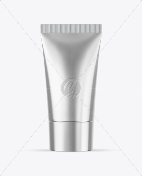 Metallic Cosmetic Tube Mockup