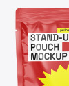 Glossy Stand-up Pouch Mockup