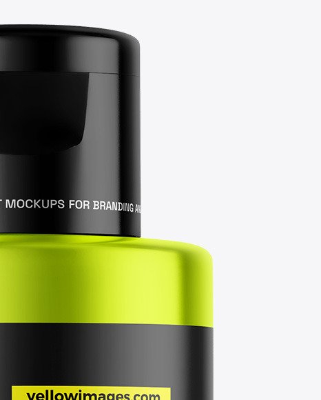 Metallic Cosmetic Bottle Mockup