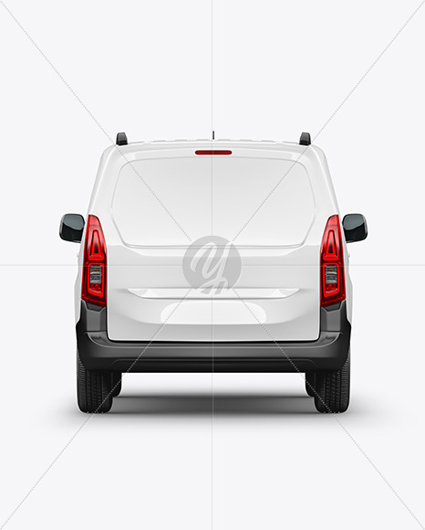 Panel Van Mockup - Back View