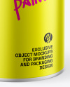 Matte Metallic Paint Can Mockup