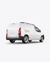 Panel Van Mockup - Back Half Side View