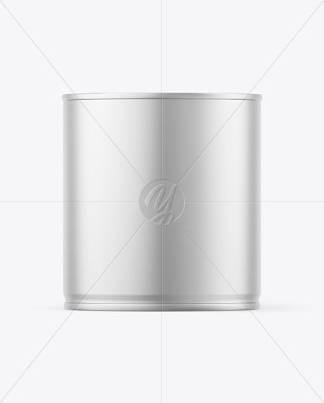 Matte Metallic Paint Can Mockup