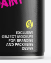 Matte Metallic Paint Can Mockup