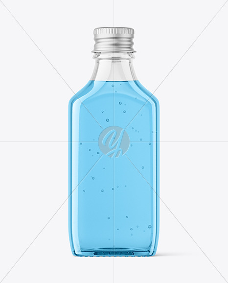Clear Glass Bottle Mockup