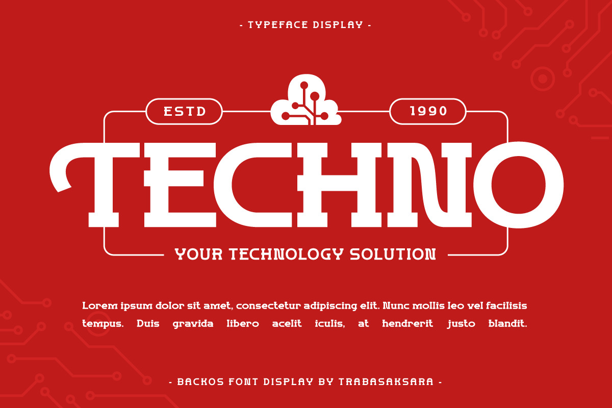 Backos - Serif Display Font Backos - Serif Display Font