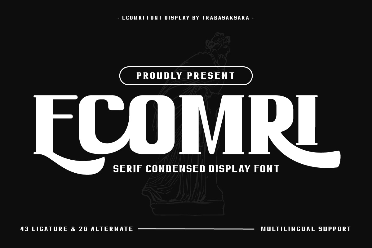 Ecomri - Serif Condensed Display Font