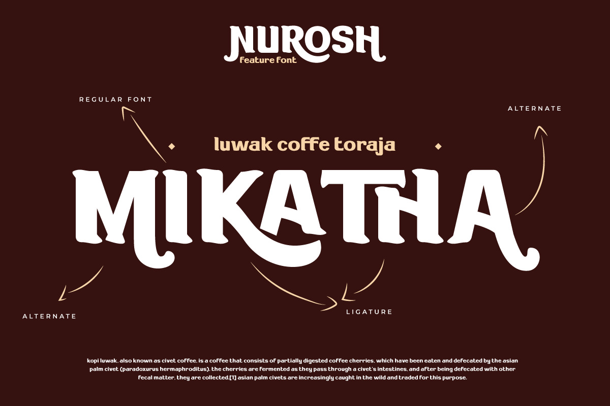 Nurosh - San Serif Display Font Nurosh - San Serif Display Font
