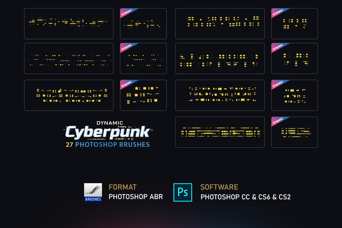 Cyberpunk Photoshop Brushes