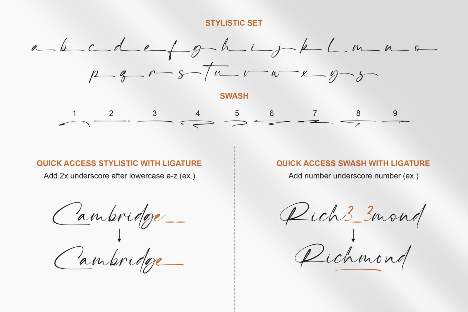 The Billion - Signature Font