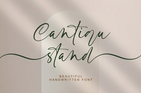 Cantiqu Stand Font - Beautiful