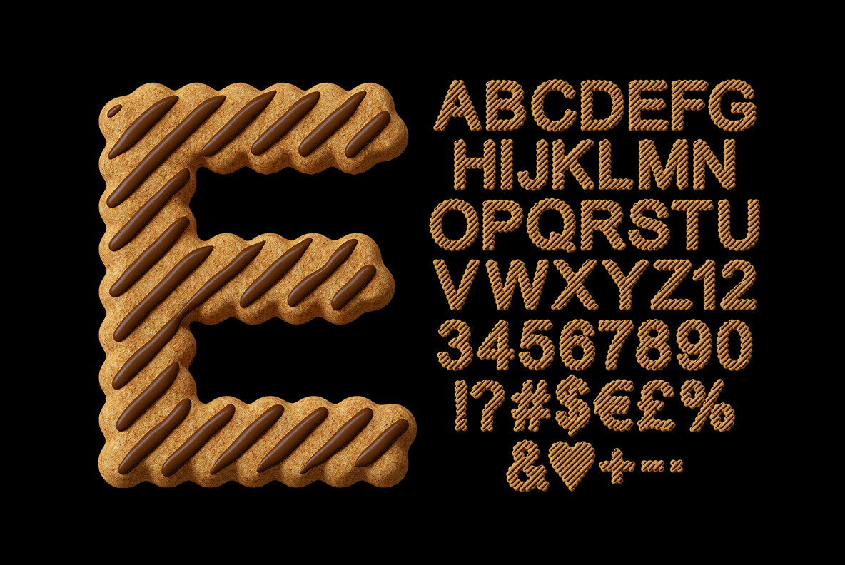 Fudge Stripe Cookies Font Fudge Stripe Cookies Font