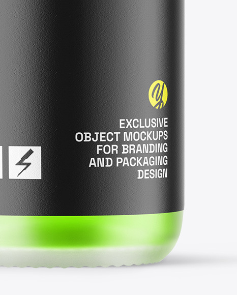 Frosted Glass Dropper Bottle Mockup