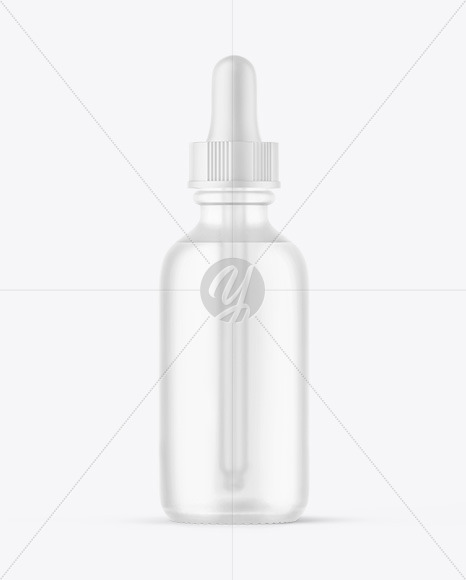 Frosted Glass Dropper Bottle Mockup