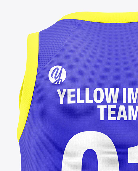 Basketball Jersey Mockup - Back View