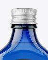 Blue Glass Bottle Mockup