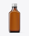 Amber Glass Bottle Mockup