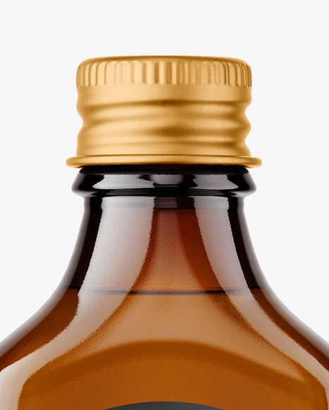 Amber Glass Bottle Mockup