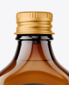 Amber Glass Bottle Mockup