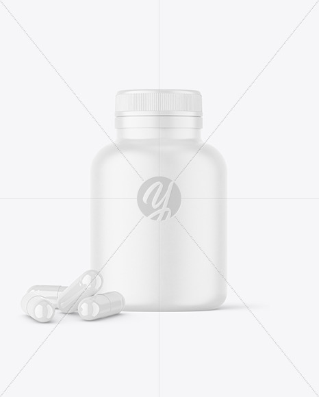 Matte PIlls Jar Mockup