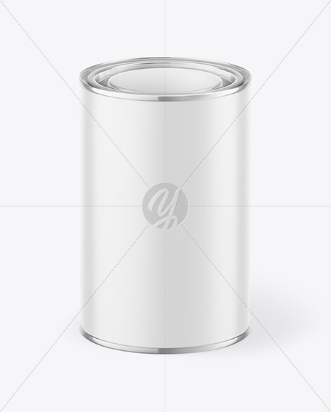 Matte Paint Can Mockup