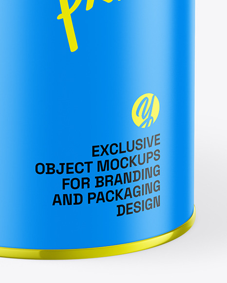 Matte Paint Can Mockup