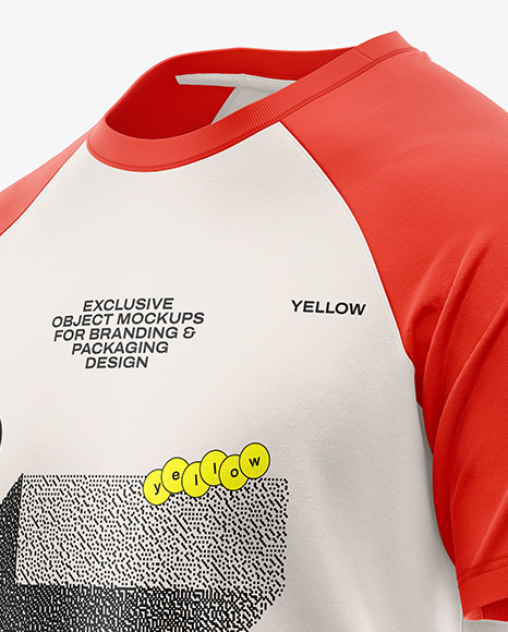 Men’s Raglan T-Shirt Mockup