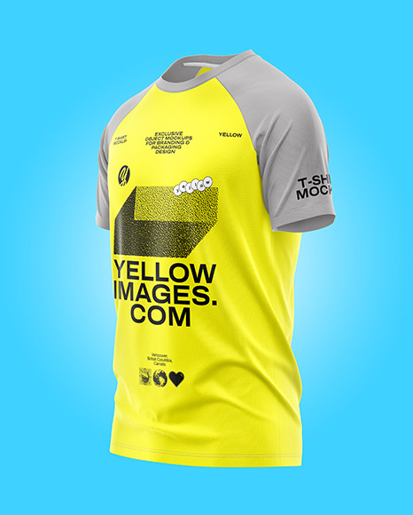 Men’s Raglan T-Shirt Mockup