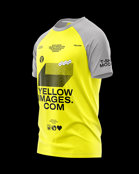 Men’s Raglan T-Shirt Mockup
