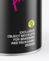 Matte Metallic Paint Can Mockup