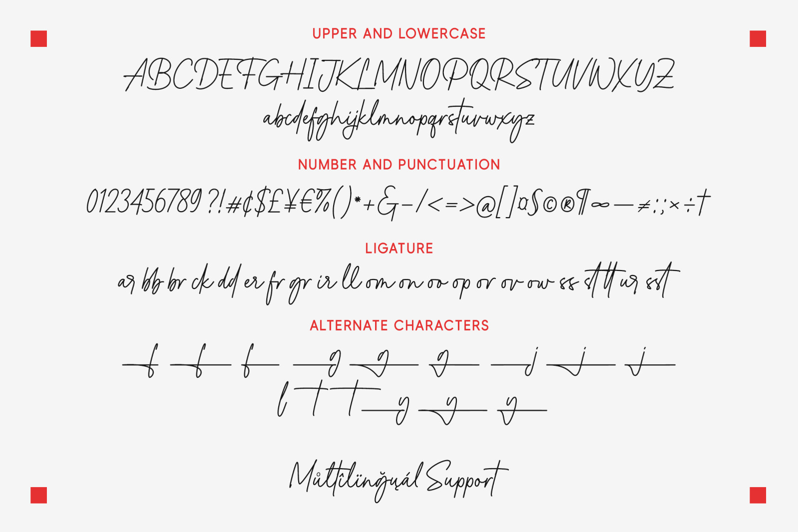 Eastern Harrogate - Monoline Script