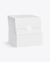 Cardboard Box with Envelopes Mockup