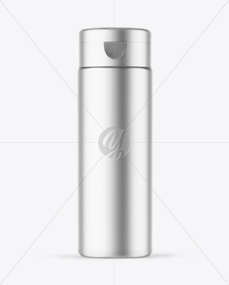 Matte Metallic Cosmetic Bottle Mockup