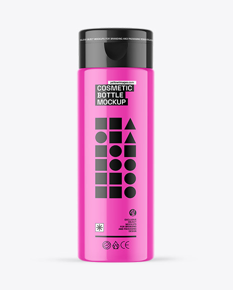 Glossy Cosmetic Bottle Mockup