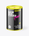 Glossy Paint Can Mockup