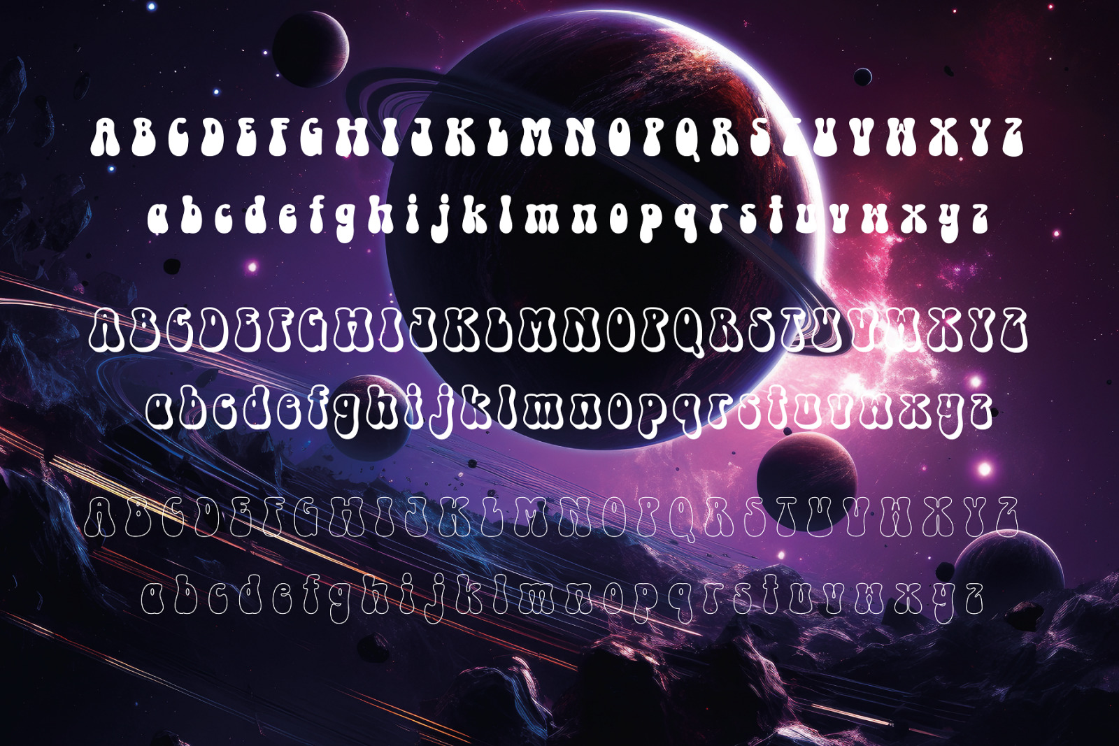 Cosmic Hippie - Groovy Font