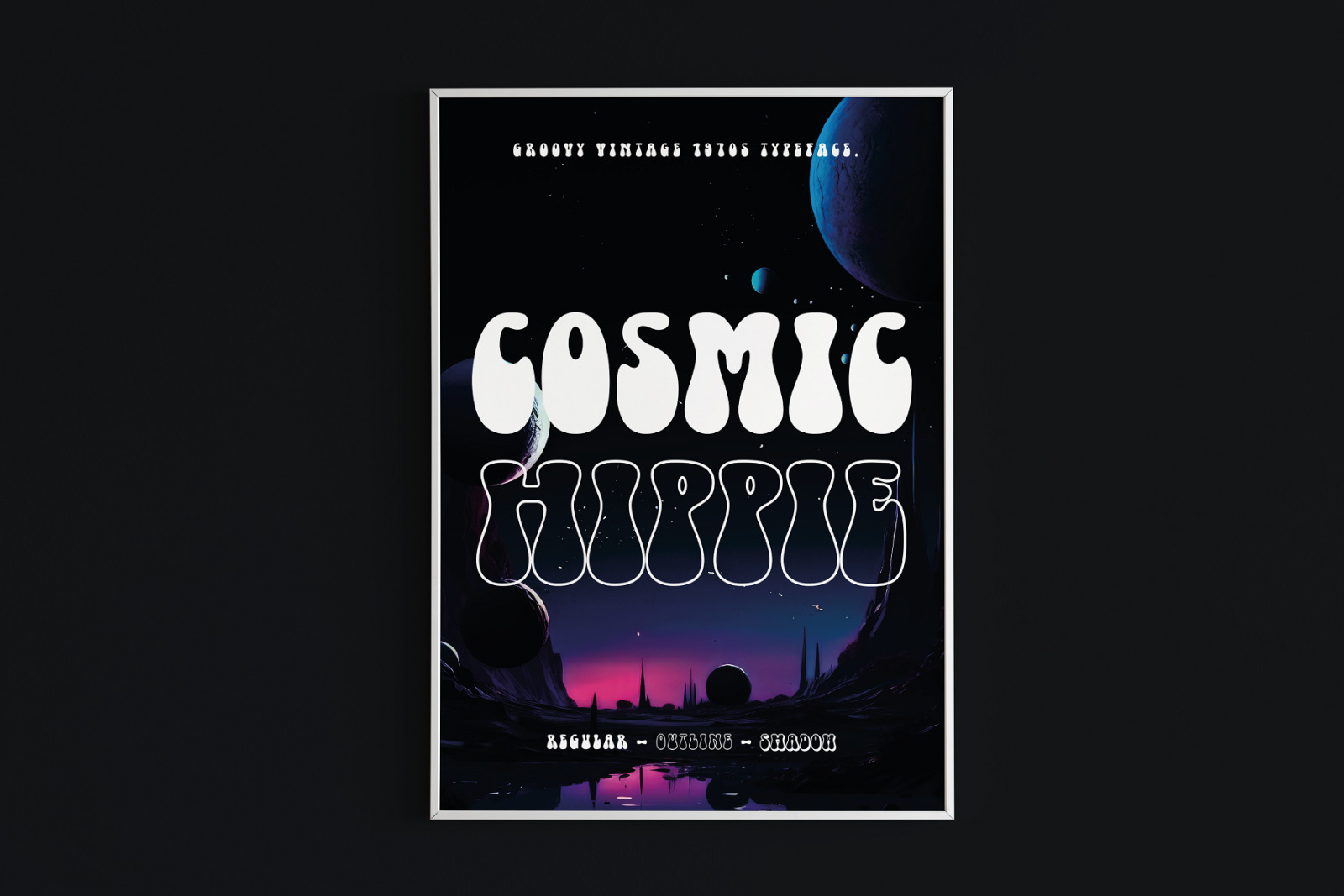 Cosmic Hippie - Groovy Font