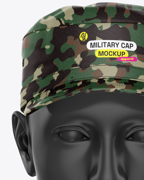 Military Cap Mockup