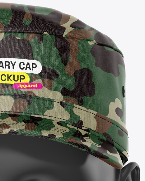 Military Cap Mockup