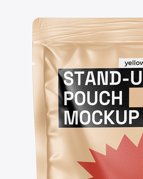 Kraft Stand Up Pouch Mockup