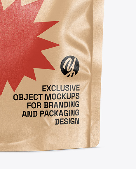 Kraft Stand Up Pouch Mockup