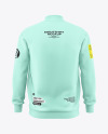 Men’s Zip Sweatshirt Mockup - Back View