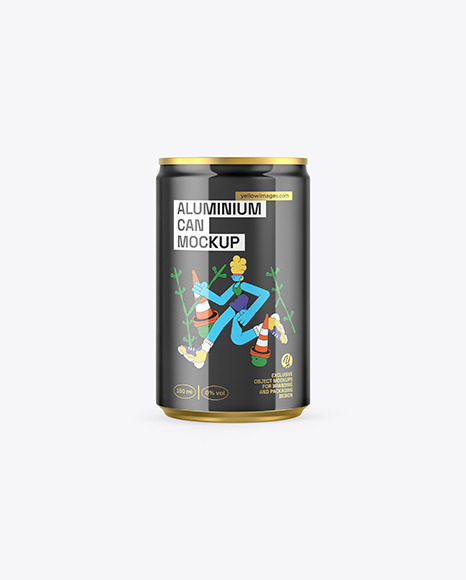 150ml Slim Can With Glossy Finish Mockup