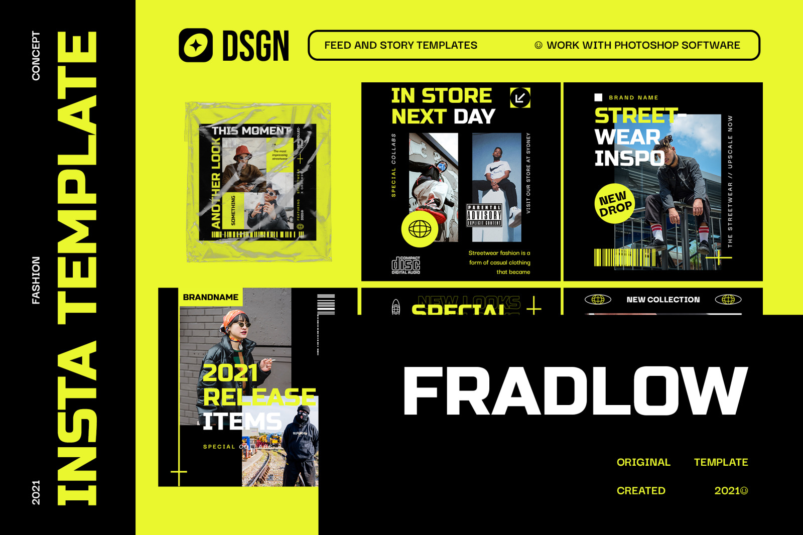 Fradlow Urban Instagram Templates