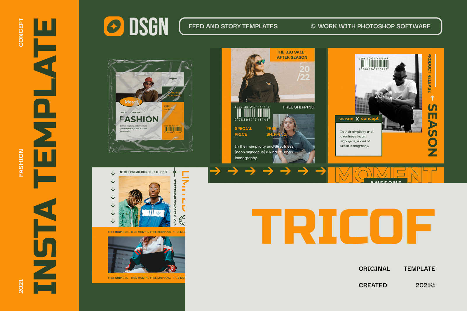 Tricof Urban Instagram Templates