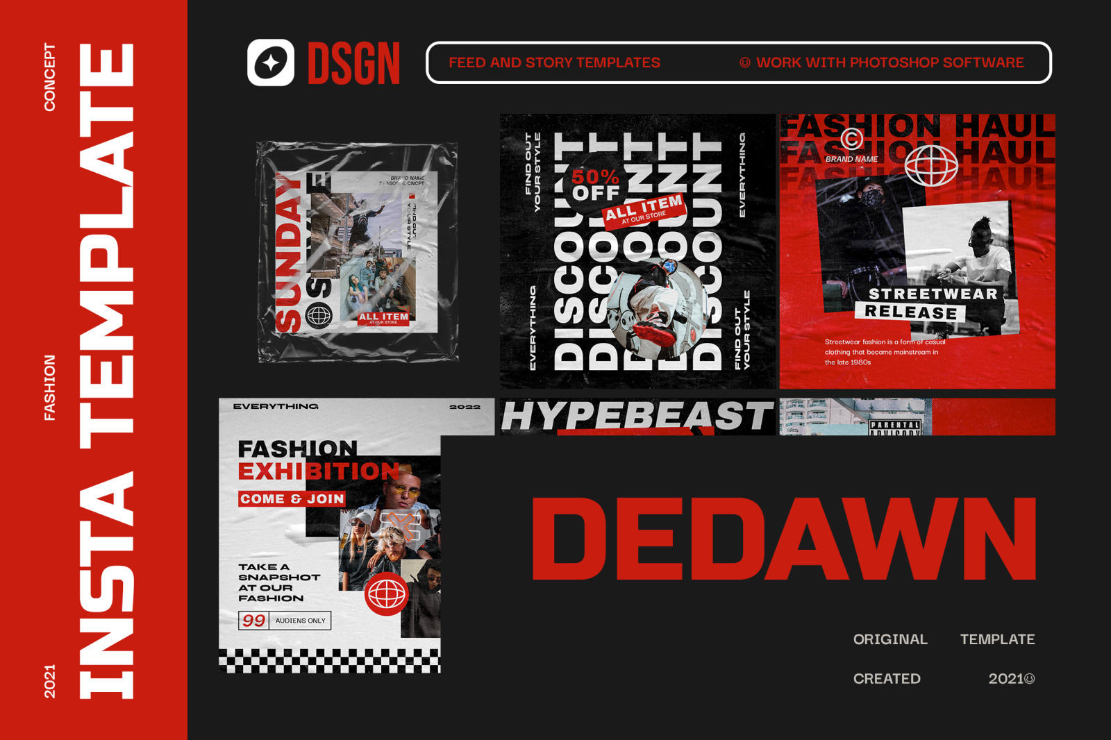 Dedawn Urban Instagram Templates Dedawn Urban Instagram Templates